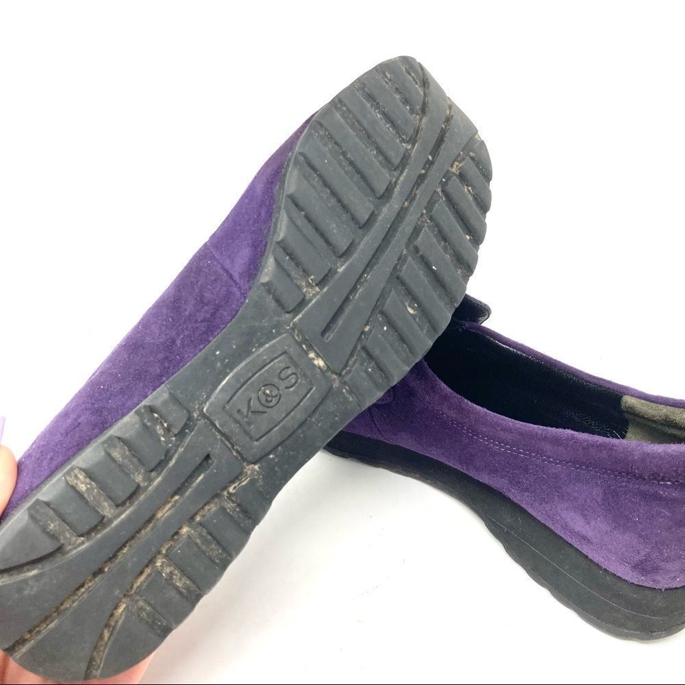 𝅺KENNEL Und Schmenger Chunky Purple Suede Loafers Size 8/38 - Picture 6 of 6
